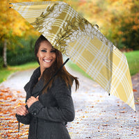 Yellow Hawaii Palaka Umbrella Hawaiian Honohono Lei