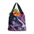 Hawaiian Monk Seal Grocery Bag Kakau Tribal Pattern Violet Gradient