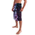 Hawaiian Monk Seal Lavalava Kakau Tribal Pattern Violet Gradient