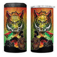 Vanuatu July 30th 1980 4 in 1 Can Cooler Tumbler Happy Independence Day - Polynesian Pride