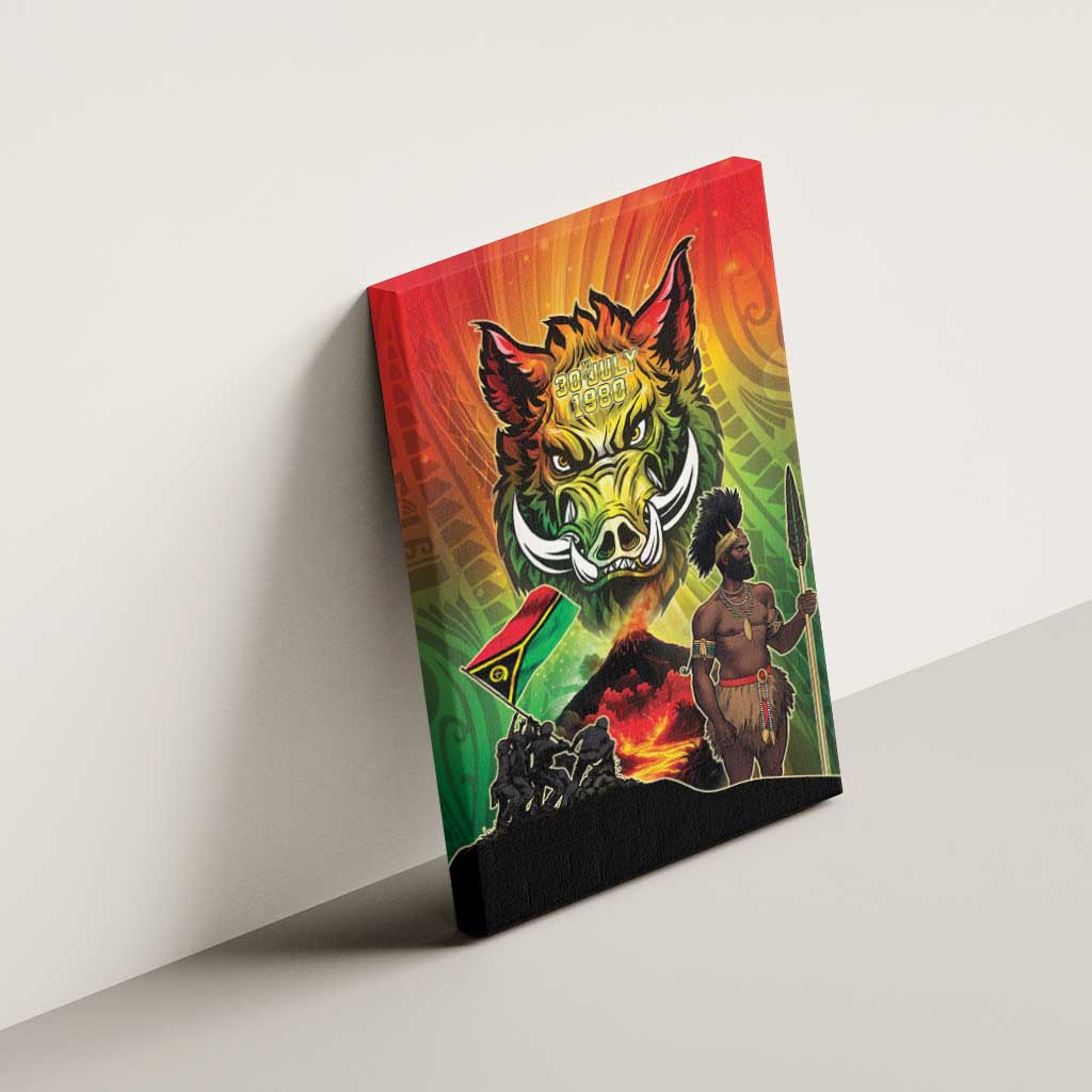 Vanuatu July 30th 1980 Canvas Wall Art Happy Independence Day - Polynesian Pride
