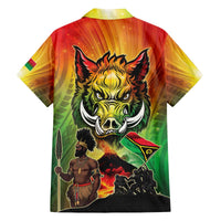 Vanuatu July 30th 1980 Family Matching Off The Shoulder Long Sleeve Dress and Hawaiian Shirt Happy Independence Day - Polynesian Pride