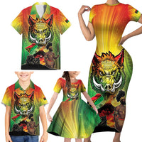 Vanuatu July 30th 1980 Family Matching Short Sleeve Bodycon Dress and Hawaiian Shirt Happy Independence Day - Polynesian Pride