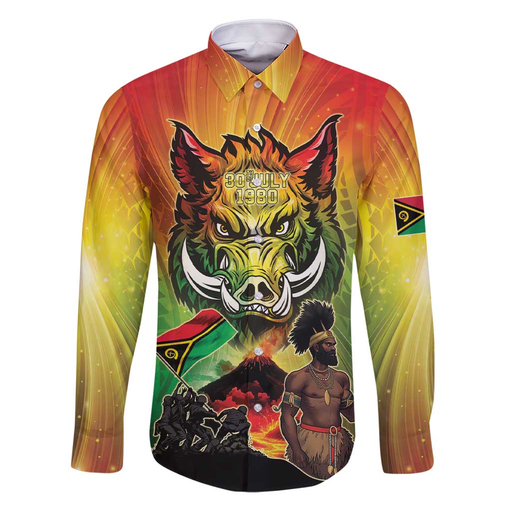 Vanuatu July 30th 1980 Family Matching Short Sleeve Bodycon Dress and Hawaiian Shirt Happy Independence Day - Polynesian Pride