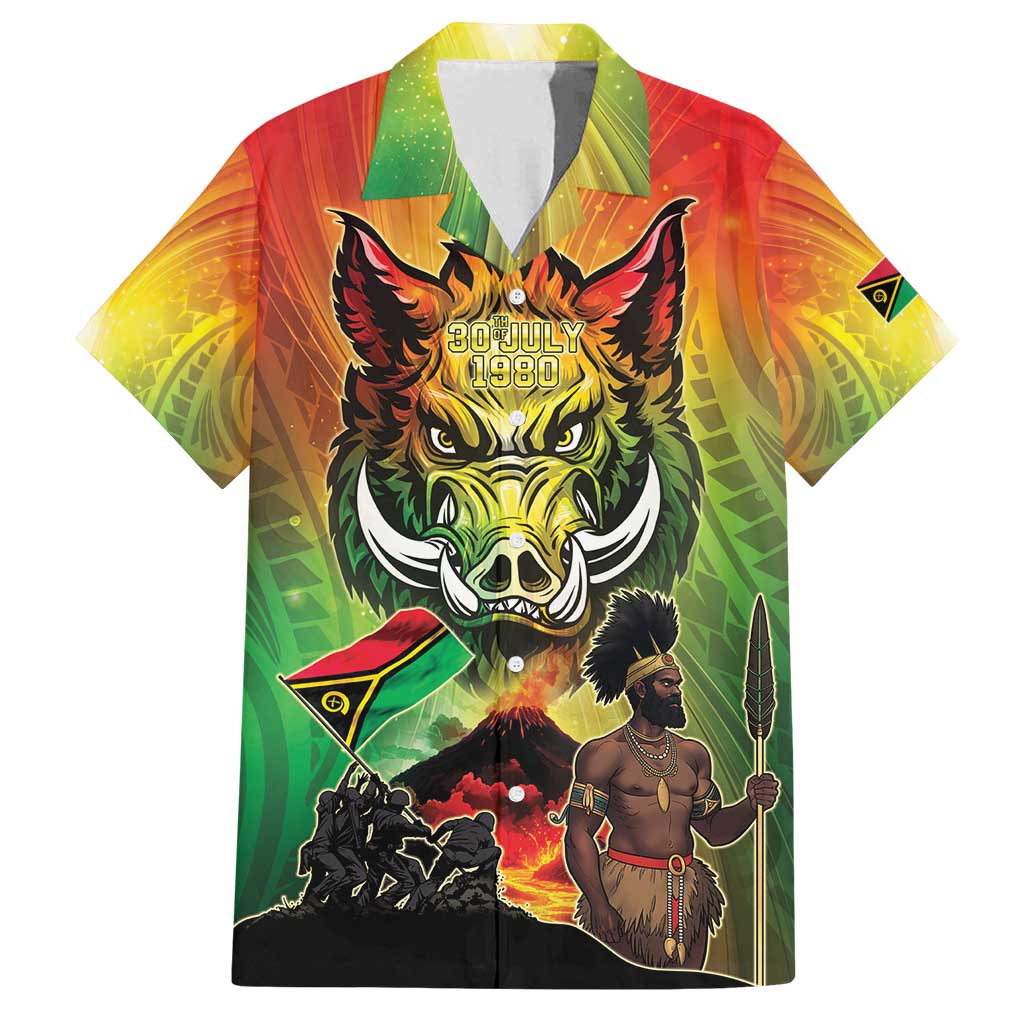 Vanuatu July 30th 1980 Family Matching Tank Maxi Dress and Hawaiian Shirt Happy Independence Day - Polynesian Pride