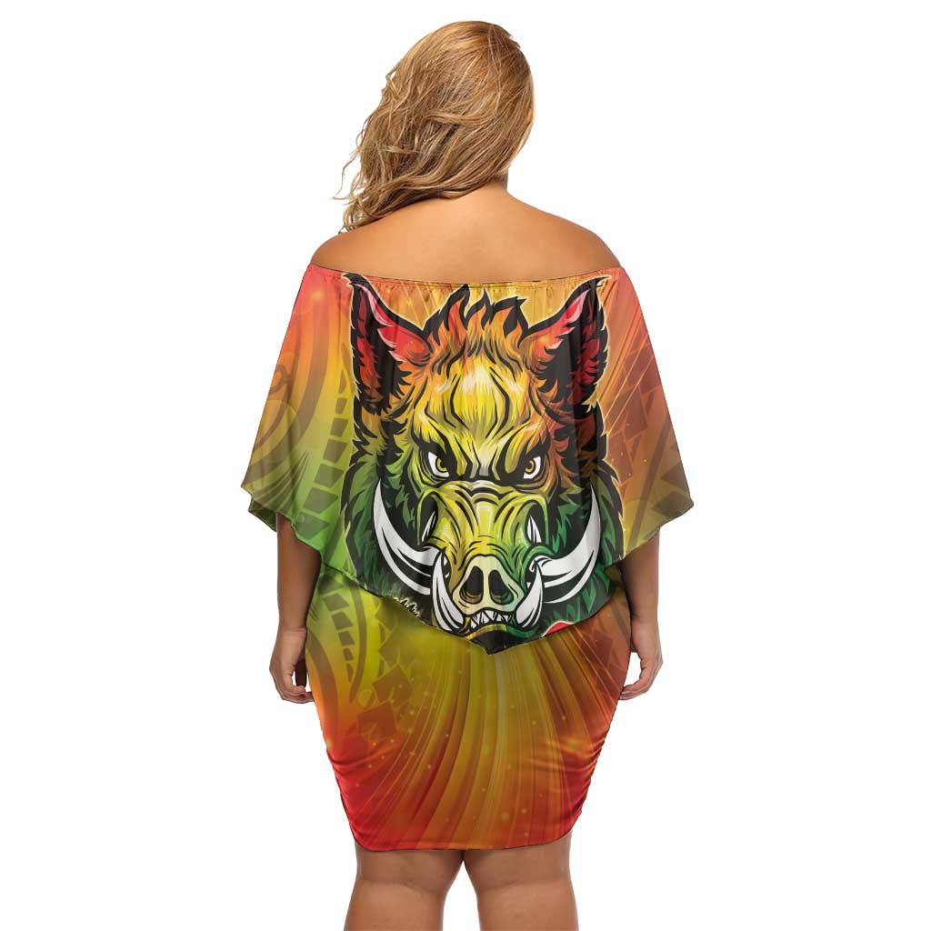 Vanuatu July 30th 1980 Off Shoulder Short Dress Happy Independence Day - Polynesian Pride