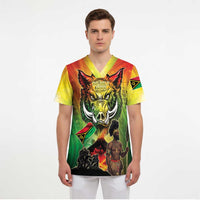 Vanuatu July 30th 1980 Scrub Top Happy Independence Day - Polynesian Pride