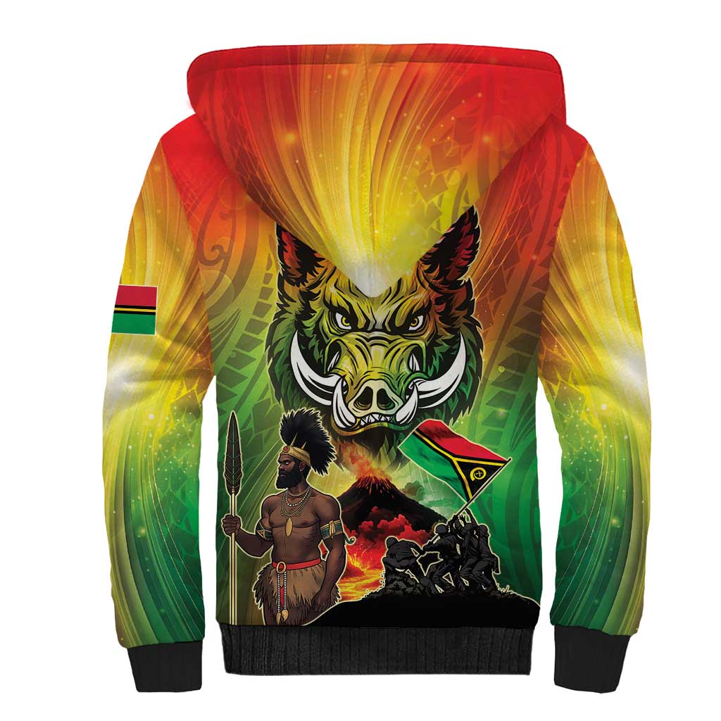 Vanuatu July 30th 1980 Sherpa Hoodie Happy Independence Day - Polynesian Pride