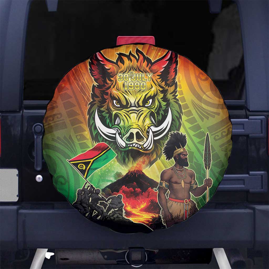 Vanuatu July 30th 1980 Spare Tire Cover Happy Independence Day - Polynesian Pride