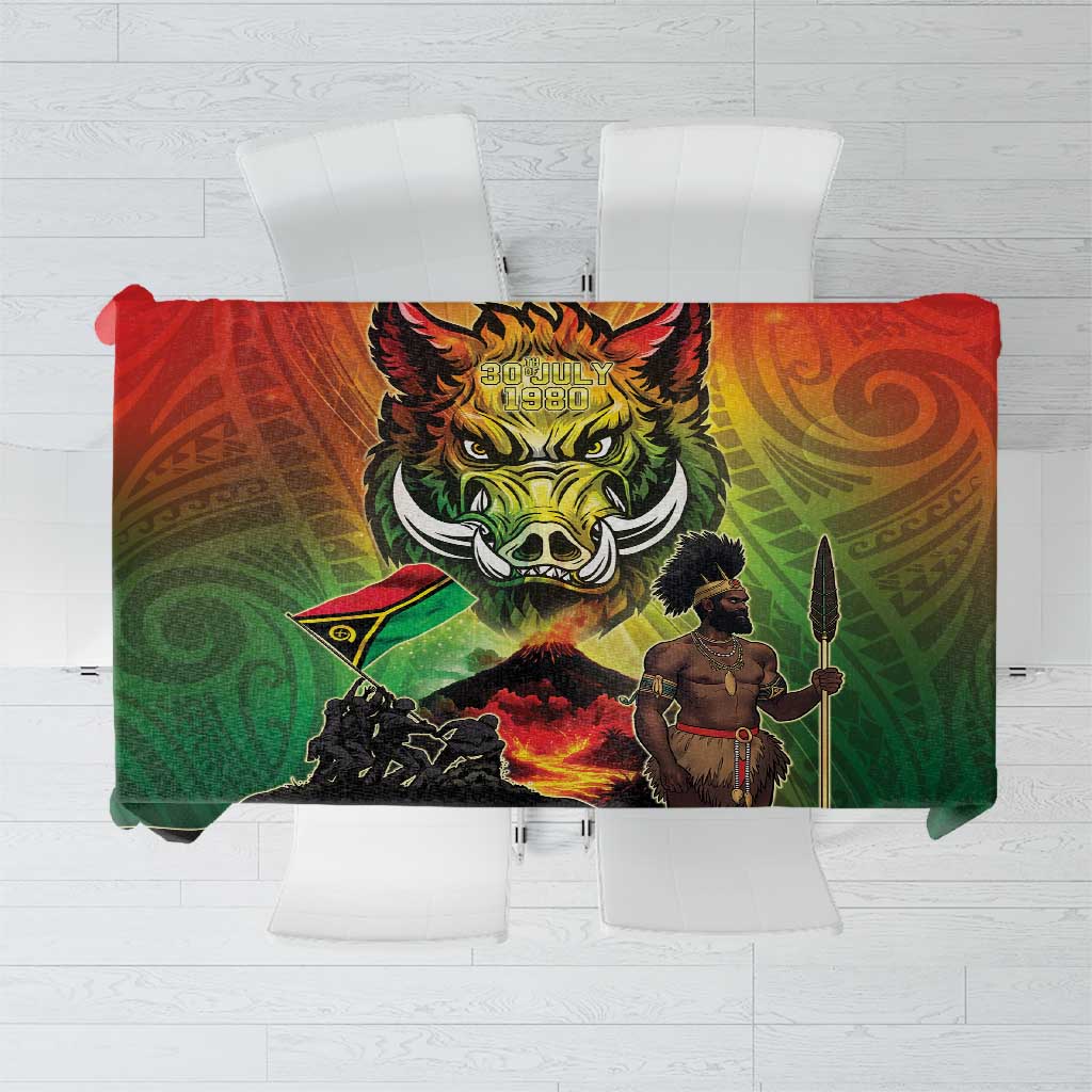Vanuatu July 30th 1980 Tablecloth Happy Independence Day - Polynesian Pride