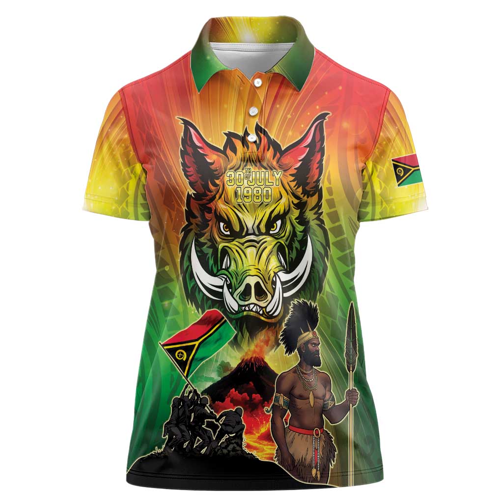 Vanuatu July 30th 1980 Women Polo Shirt Happy Independence Day - Polynesian Pride