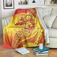 Vanuatu 45 Yia Indipendens Anivesari Blanket Tamtam Drum With Boar Tusk - Polynesian Pride