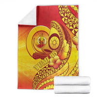 Vanuatu 45 Yia Indipendens Anivesari Blanket Tamtam Drum With Boar Tusk - Polynesian Pride