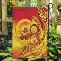 Vanuatu 45 Yia Indipendens Anivesari Garden Flag Tamtam Drum With Boar Tusk - Polynesian Pride