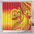 Vanuatu 45 Yia Indipendens Anivesari Shower Curtain Tamtam Drum With Boar Tusk - Polynesian Pride