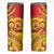 Vanuatu 45 Yia Indipendens Anivesari Skinny Tumbler Tamtam Drum With Boar Tusk - Polynesian Pride