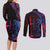 Samoan Pride Couples Matching Long Sleeve Bodycon Dress and Long Sleeve Button Shirt The Tui Manua - Polynesian Pride