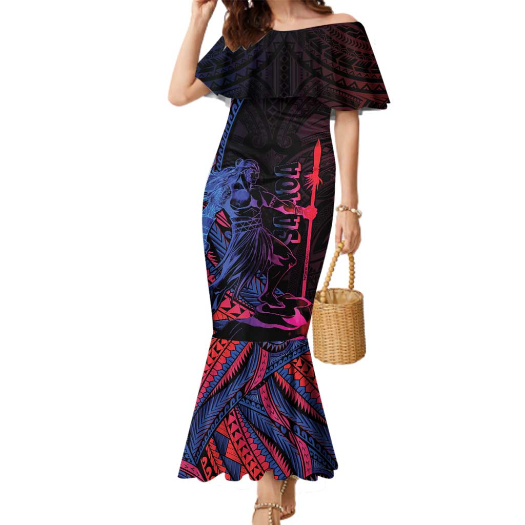 Samoan Pride Family Matching Mermaid Dress and Hawaiian Shirt The Tui Manua - Polynesian Pride