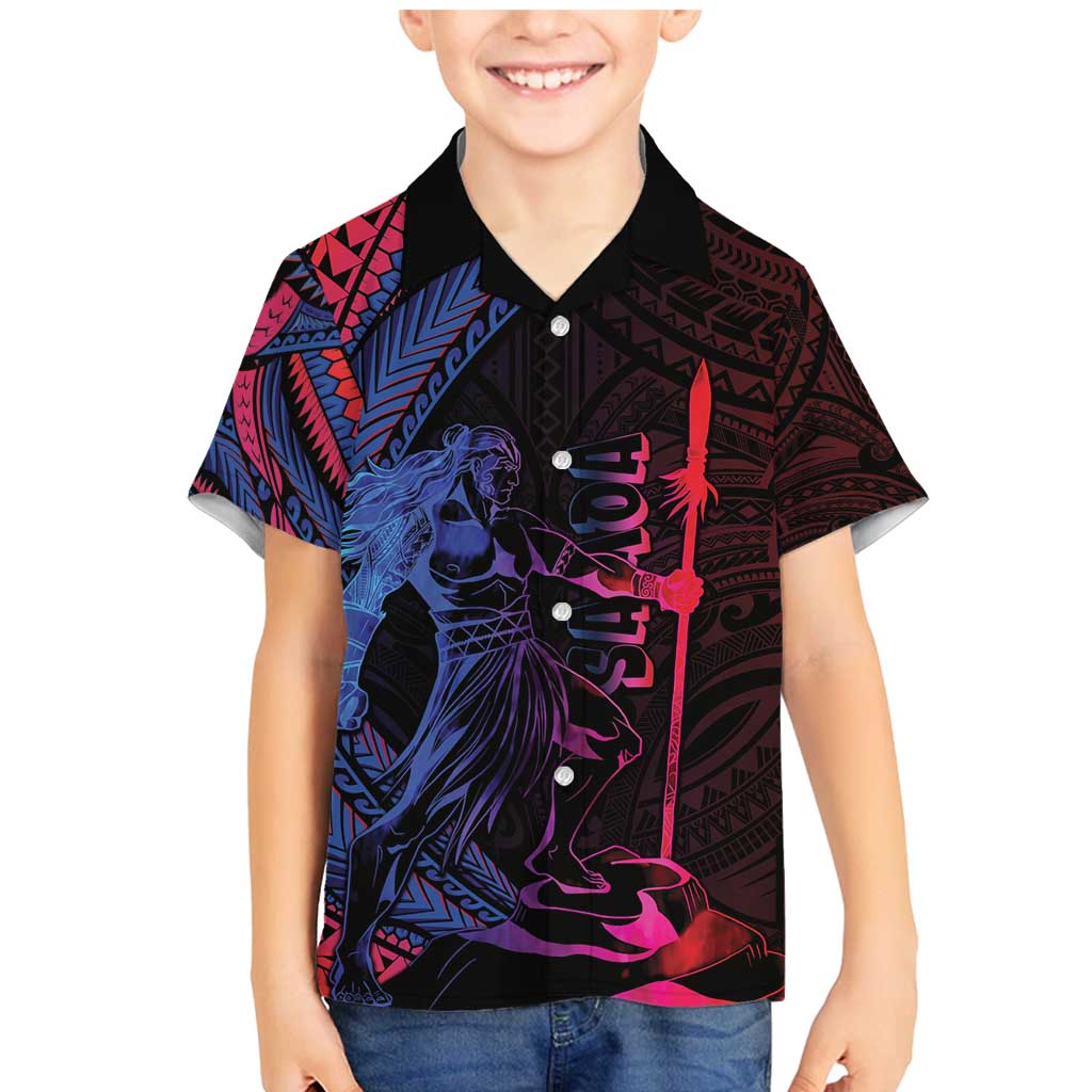 Samoan Pride Family Matching Mermaid Dress and Hawaiian Shirt The Tui Manua - Polynesian Pride
