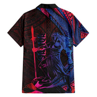 Samoan Pride Family Matching Off Shoulder Maxi Dress and Hawaiian Shirt The Tui Manua - Polynesian Pride