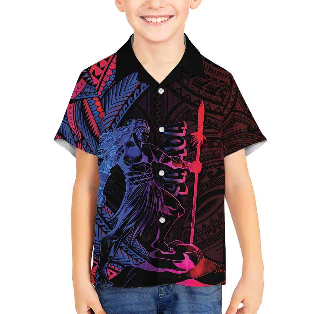 Samoan Pride Family Matching Summer Maxi Dress and Hawaiian Shirt The Tui Manua - Polynesian Pride