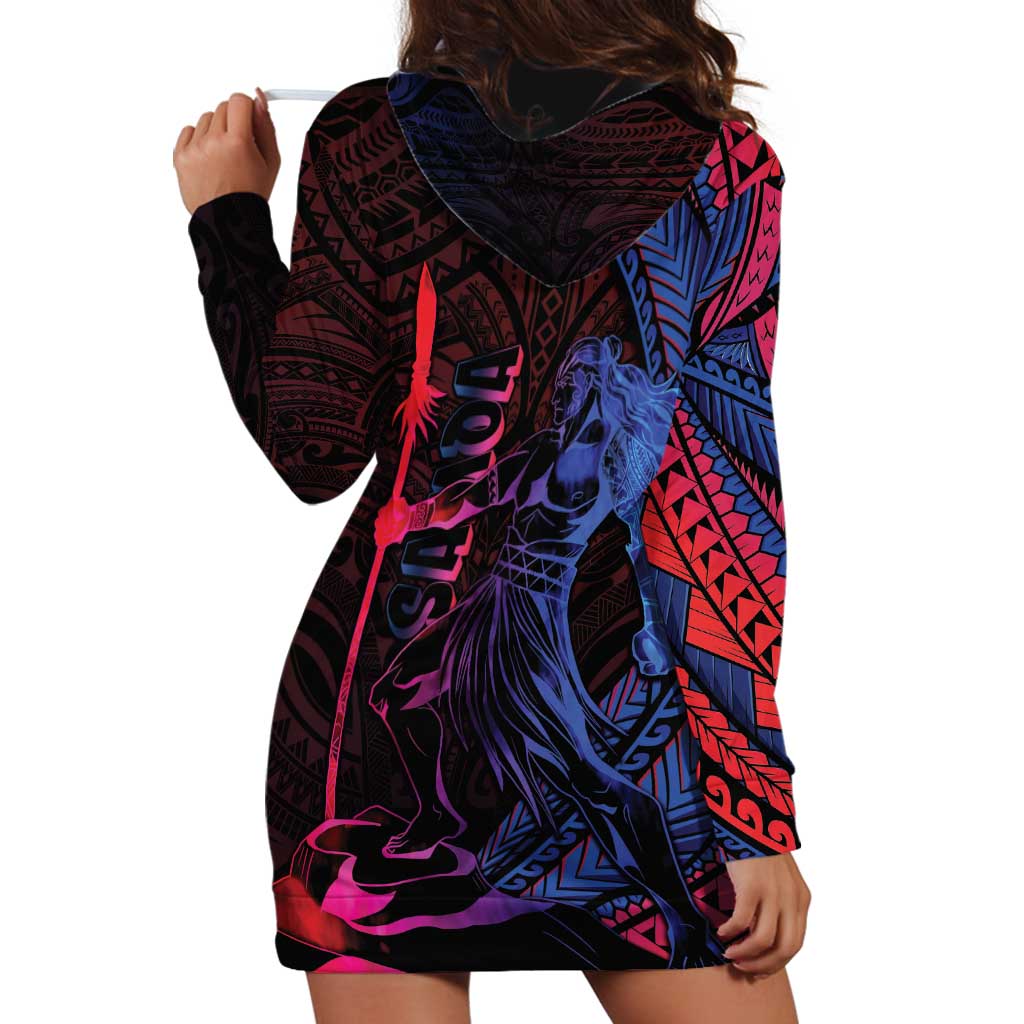 Samoan Pride Hoodie Dress The Tui Manua - Polynesian Pride