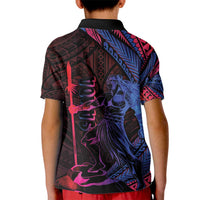 Samoan Pride Kid Polo Shirt The Tui Manua - Polynesian Pride