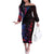 Samoan Pride Off The Shoulder Long Sleeve Dress The Tui Manua - Polynesian Pride