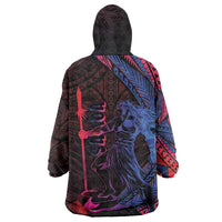 Samoan Pride Wearable Blanket Hoodie The Tui Manua - Polynesian Pride