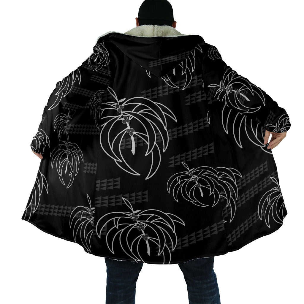 Aloha Hawaii Acacia Koa Leaves Cloak Black Kakau Tribal Pattern LT05 - Polynesian Pride