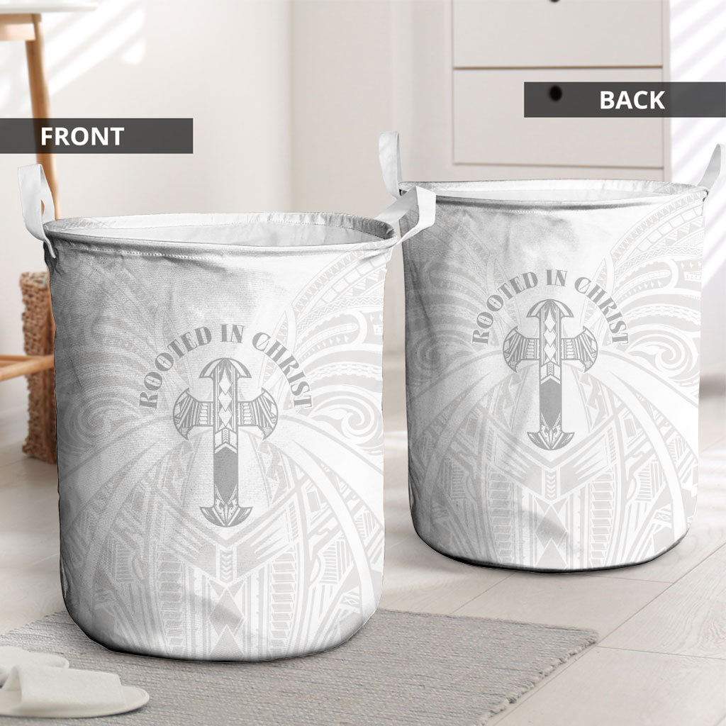 Samoa Christian Laundry Basket Rooted In Christ Polynesian Cross