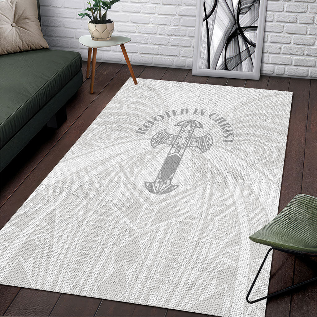 Samoa Christian Area Rug Rooted In Christ Polynesian Cross