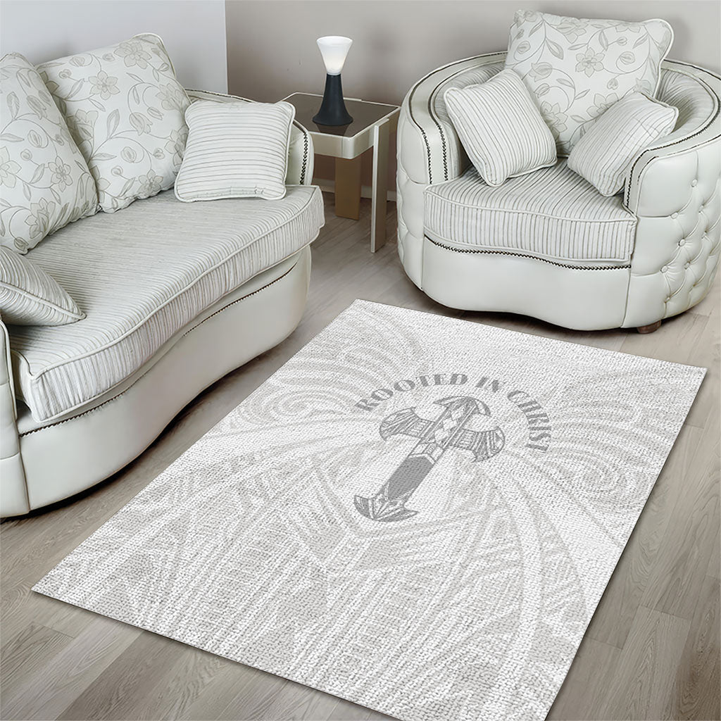 Samoa Christian Area Rug Rooted In Christ Polynesian Cross