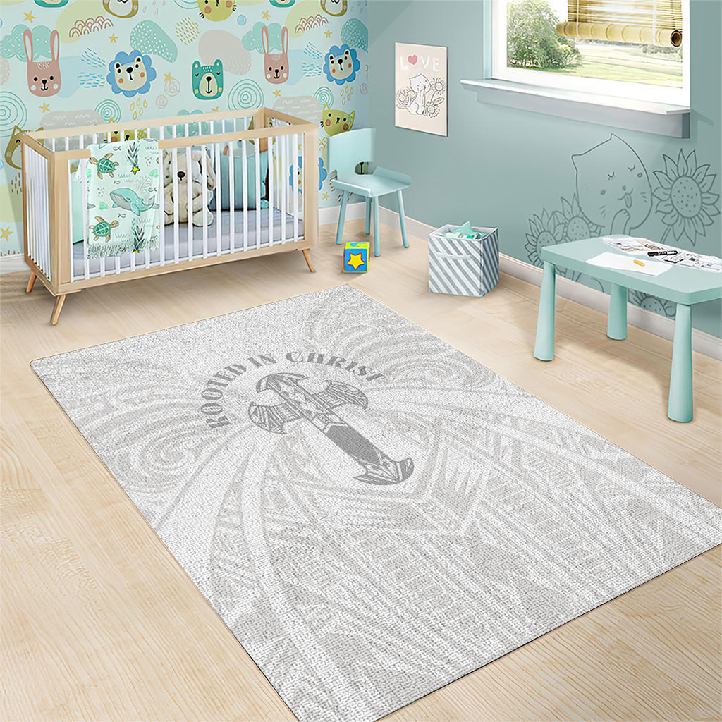 Samoa Christian Area Rug Rooted In Christ Polynesian Cross