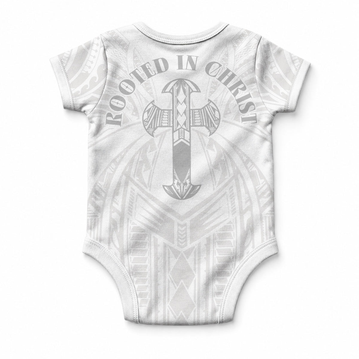 Samoa Christian Baby Onesie Rooted In Christ Polynesian Cross