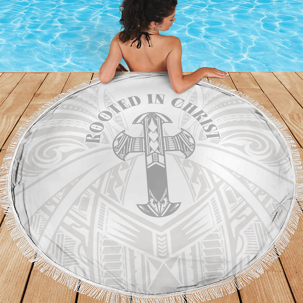 Samoa Christian Beach Blanket Rooted In Christ Polynesian Cross