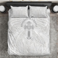 Samoa Christian Bedding Set Rooted In Christ Polynesian Cross