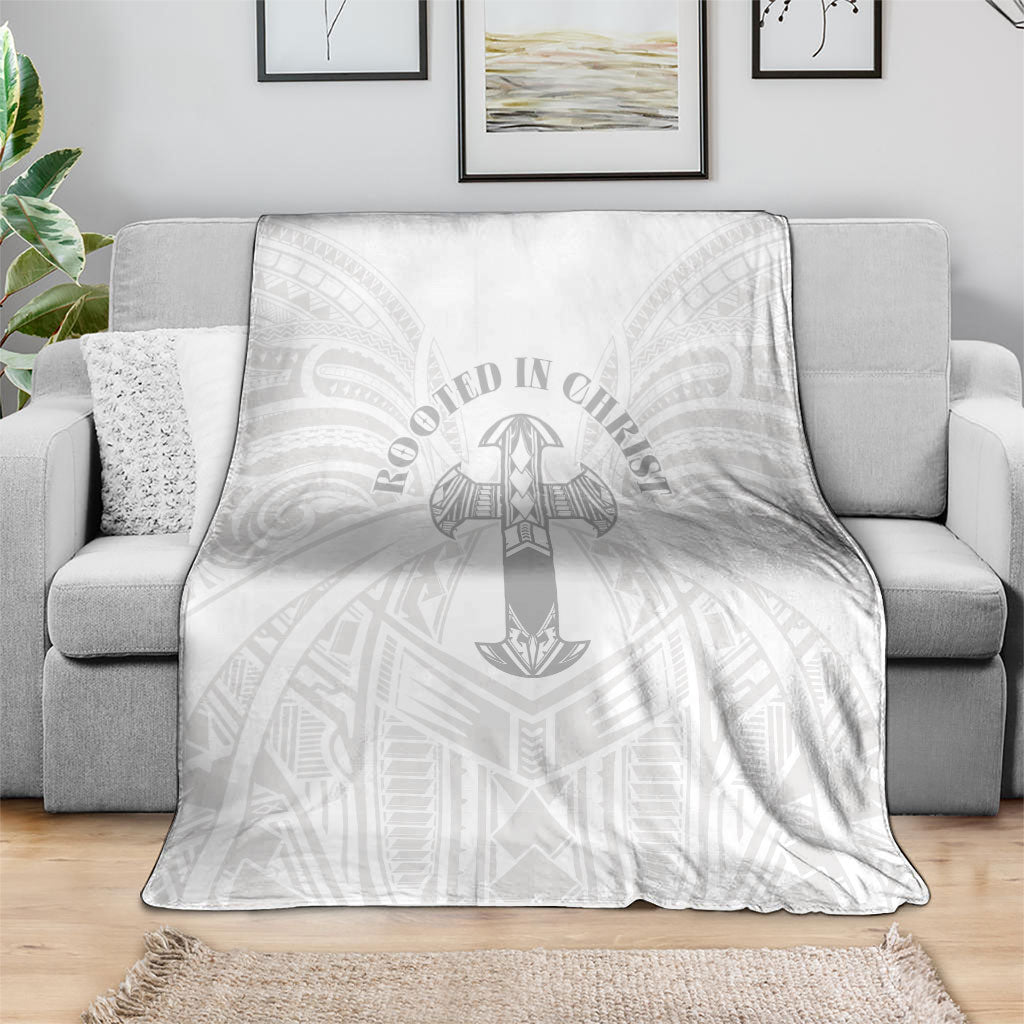 Samoa Christian Blanket Rooted In Christ Polynesian Cross