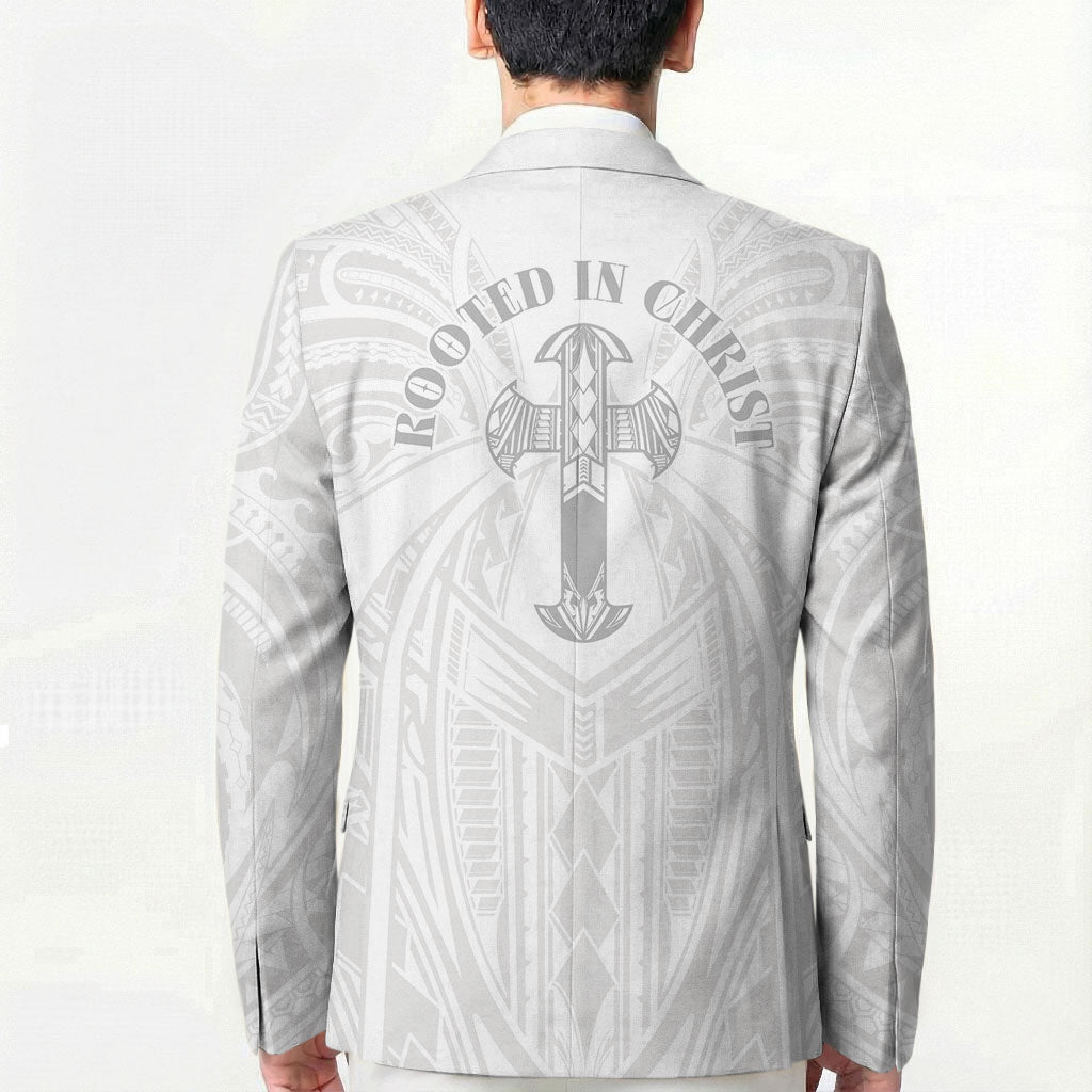 Samoa Christian Blazer Rooted In Christ Polynesian Cross