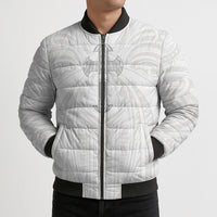 Samoa Christian Bomber Puffer Jacket Rooted In Christ Polynesian Cross