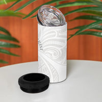 Samoa Christian 4 in 1 Can Cooler Tumbler Rooted In Christ Polynesian Cross