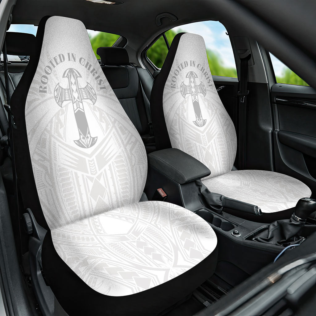 Samoa Christian Car Seat Cover Rooted In Christ Polynesian Cross