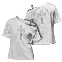 Samoa Christian Cross Shoulder Shirt Rooted In Christ Polynesian Cross