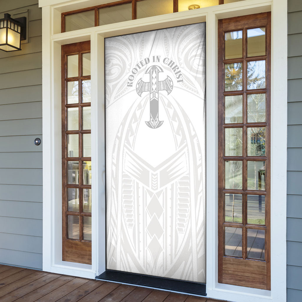 Samoa Christian Door Cover Rooted In Christ Polynesian Cross