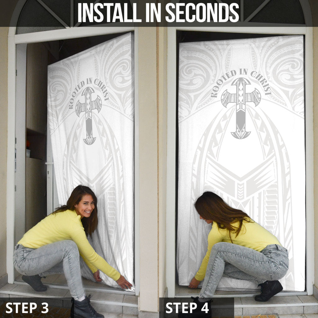 Samoa Christian Door Cover Rooted In Christ Polynesian Cross