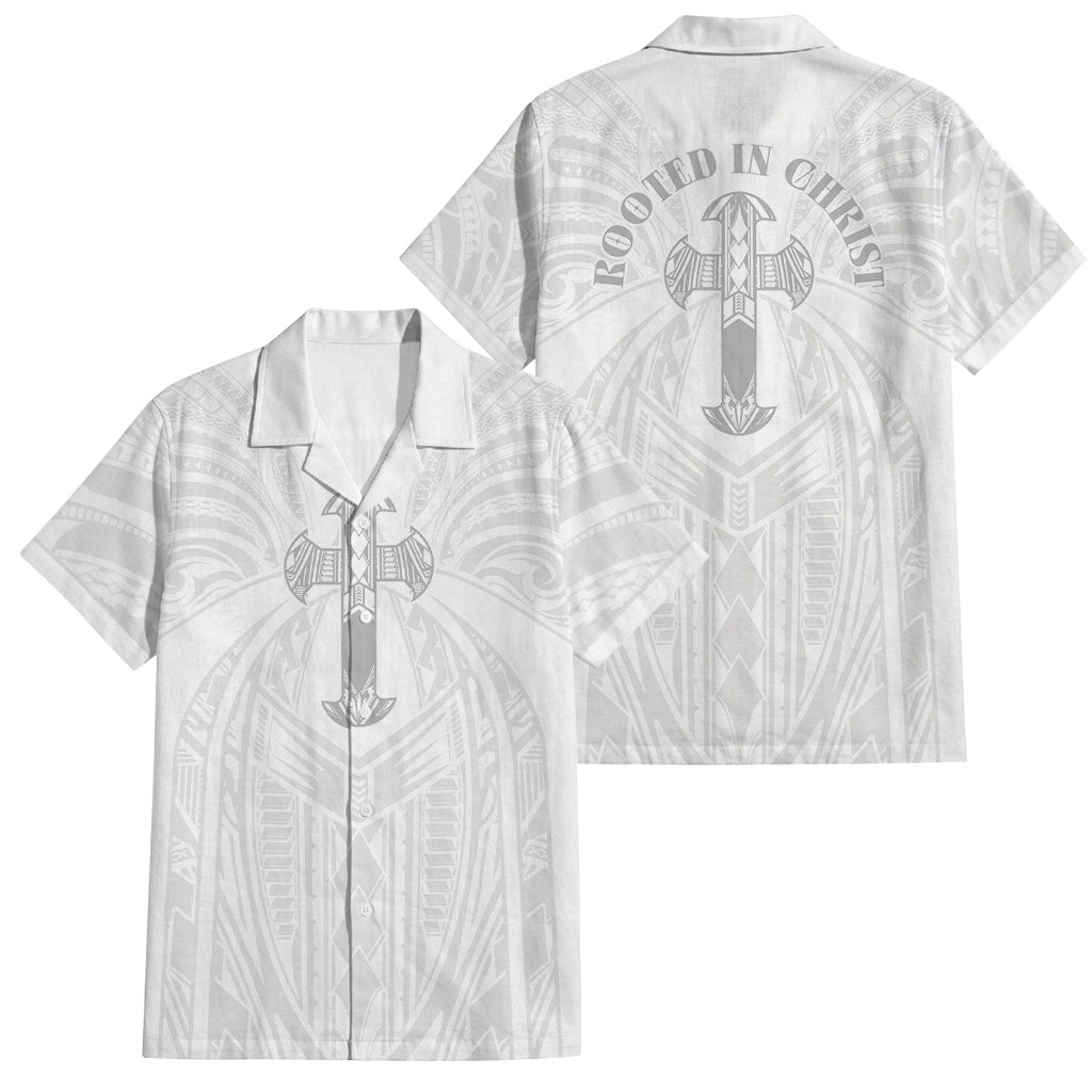 Samoa Christian Family Matching Mermaid Dress and Hawaiian Shirt Rooted In Christ Polynesian Cross