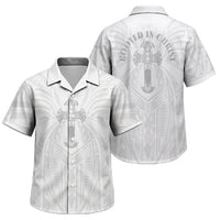 Samoa Christian Family Matching Off Shoulder Maxi Dress and Hawaiian Shirt Rooted In Christ Polynesian Cross