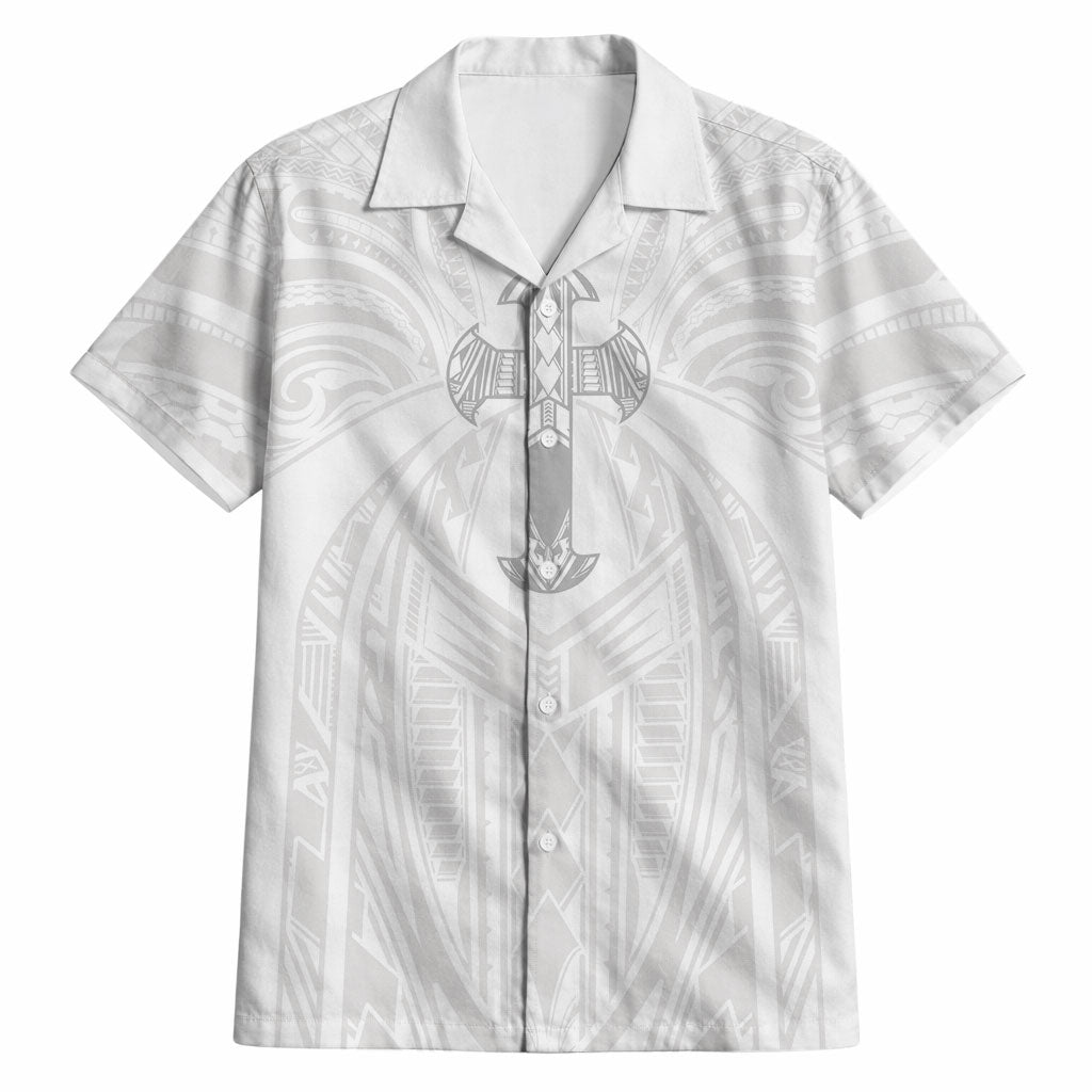 Samoa Christian Hawaiian Shirt Rooted In Christ Polynesian Cross