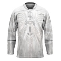 Samoa Christian Hockey Jersey Rooted In Christ Polynesian Cross
