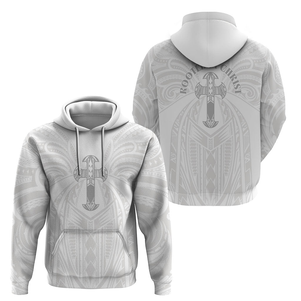 Samoa Christian Hoodie Rooted In Christ Polynesian Cross